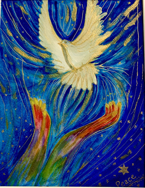 Handmade Holiday Card: “Peace”