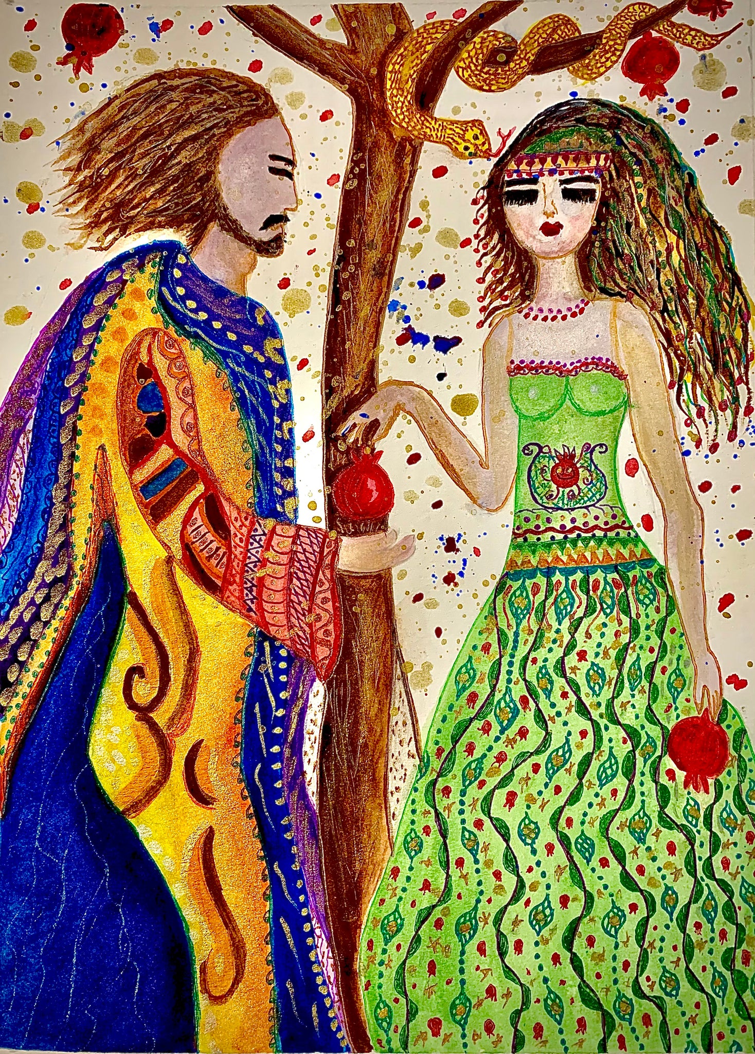 “Adam and Eve” Watercolor: 2020 edition print